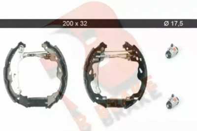 R BRAKE 79rbkt0008 -  Комплект тормозных колодок